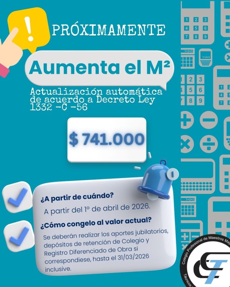 Aumenta del valor del Metro Cuadrado – Colegio profesional de Maestros ...